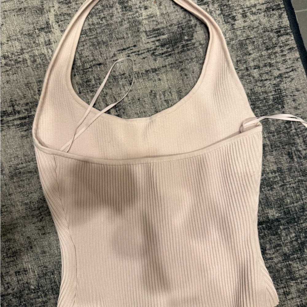 Babaton Pink Ribbed Knit Top - Picture 5 of 7